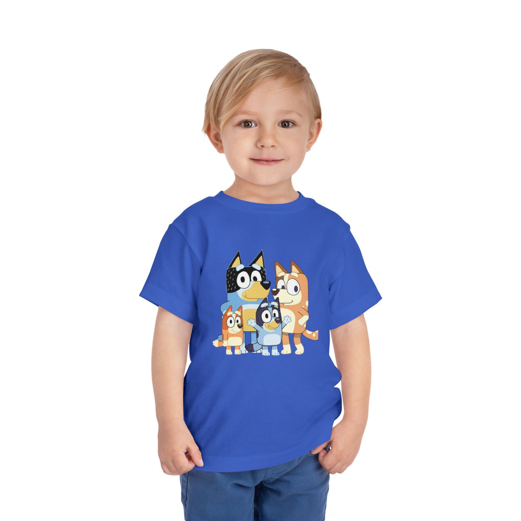 Toddler Tee — Cute Cartoon Bluey Family Kids Shirt