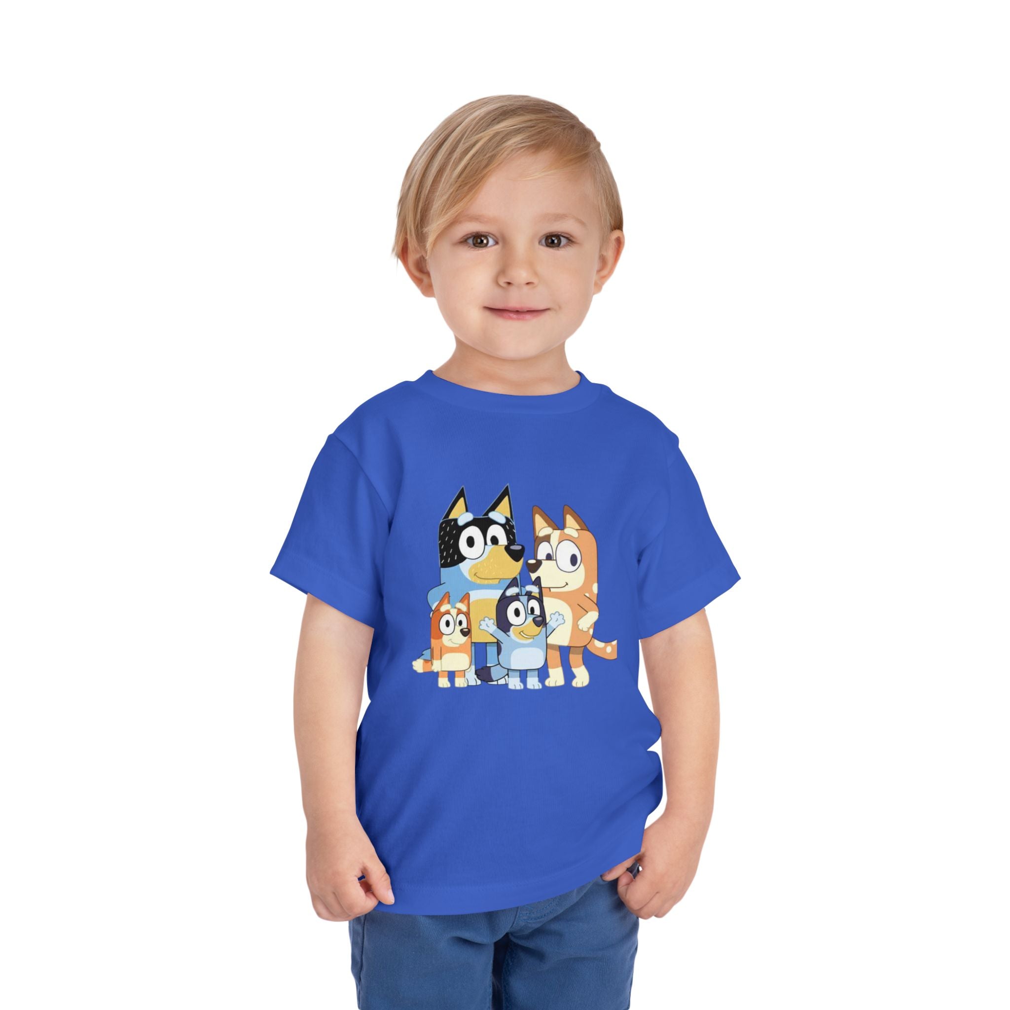 Toddler Tee — Cute Cartoon Bluey Family Kids Shirt