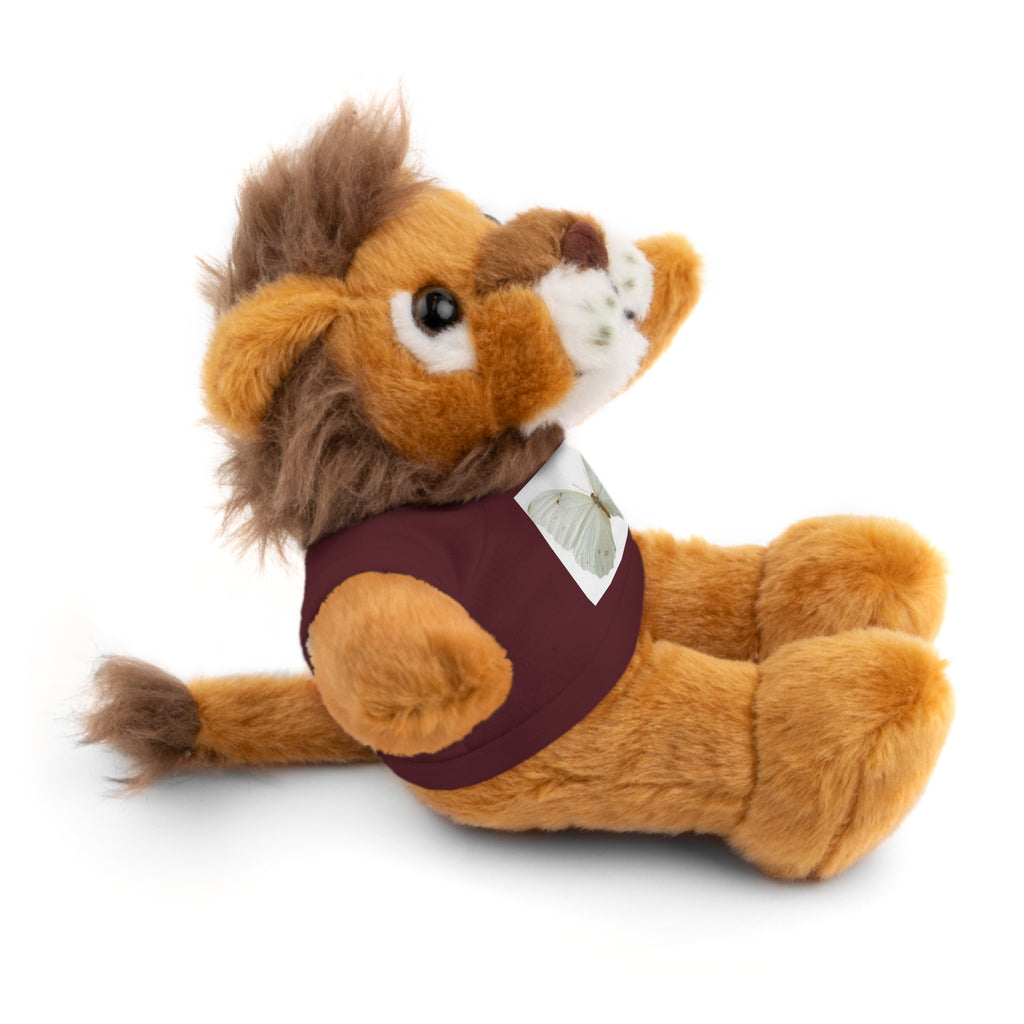 Plush Teddy Bear with Butterfly Tee — Soft Stuffed Animal Gift