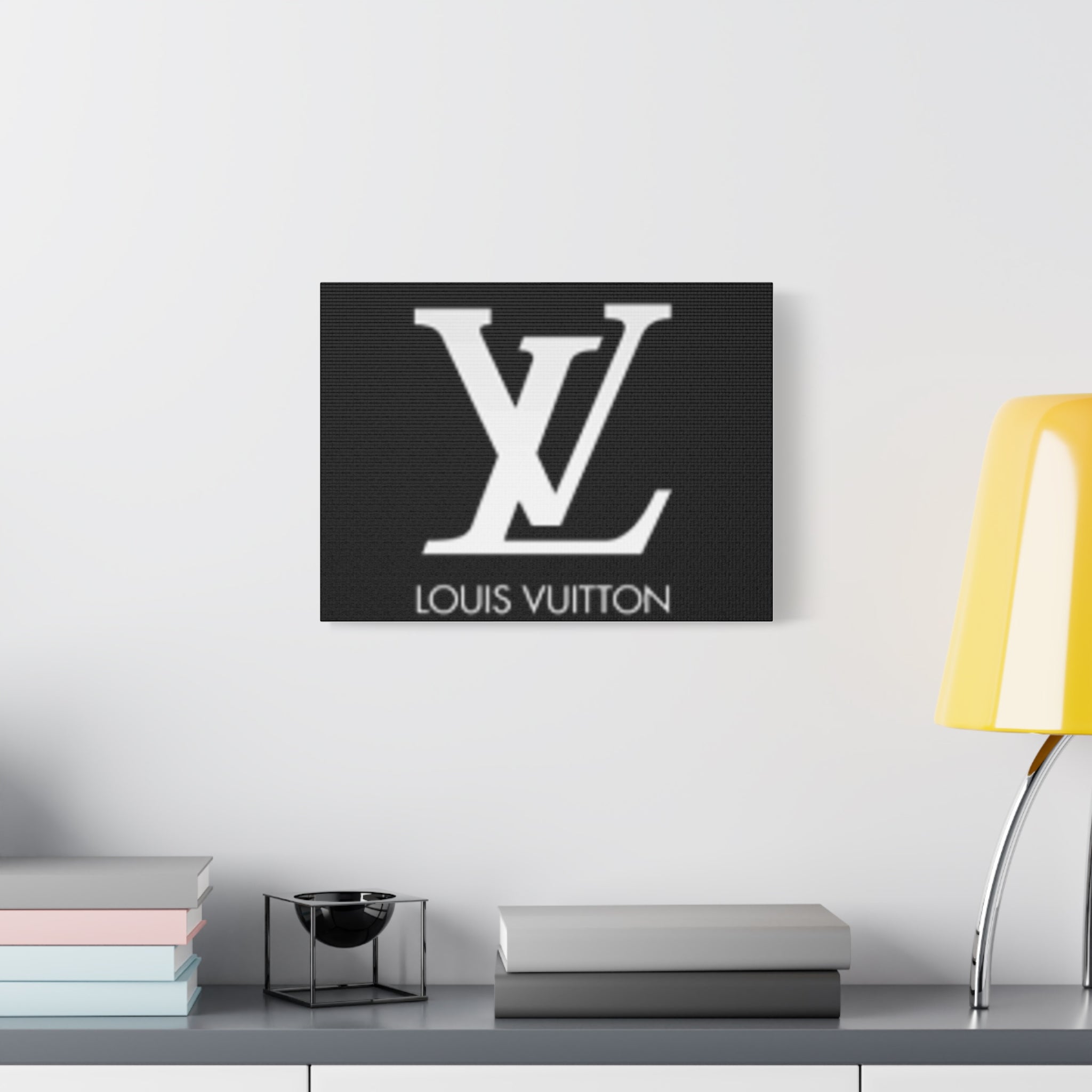 Luxury Logo Canvas Print — Monogram Wall Art