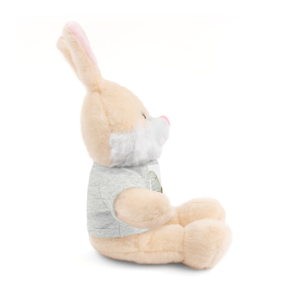 Plush Teddy Bear with Butterfly Tee — Soft Stuffed Animal Gift