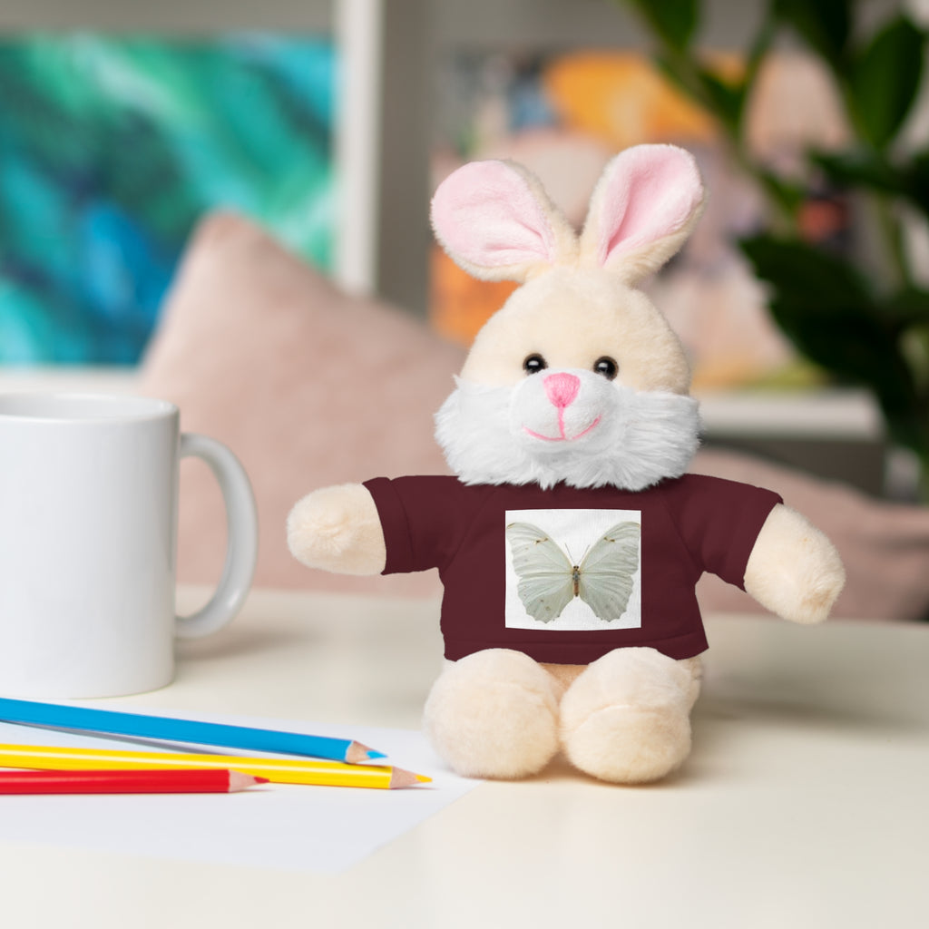 Plush Teddy Bear with Butterfly Tee — Soft Stuffed Animal Gift