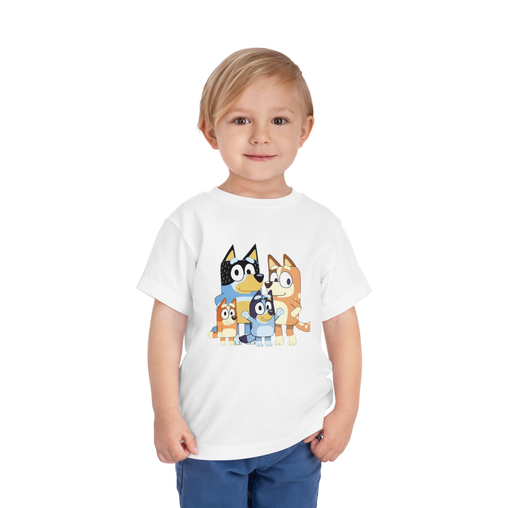 Toddler Tee — Cute Cartoon Bluey Family Kids Shirt