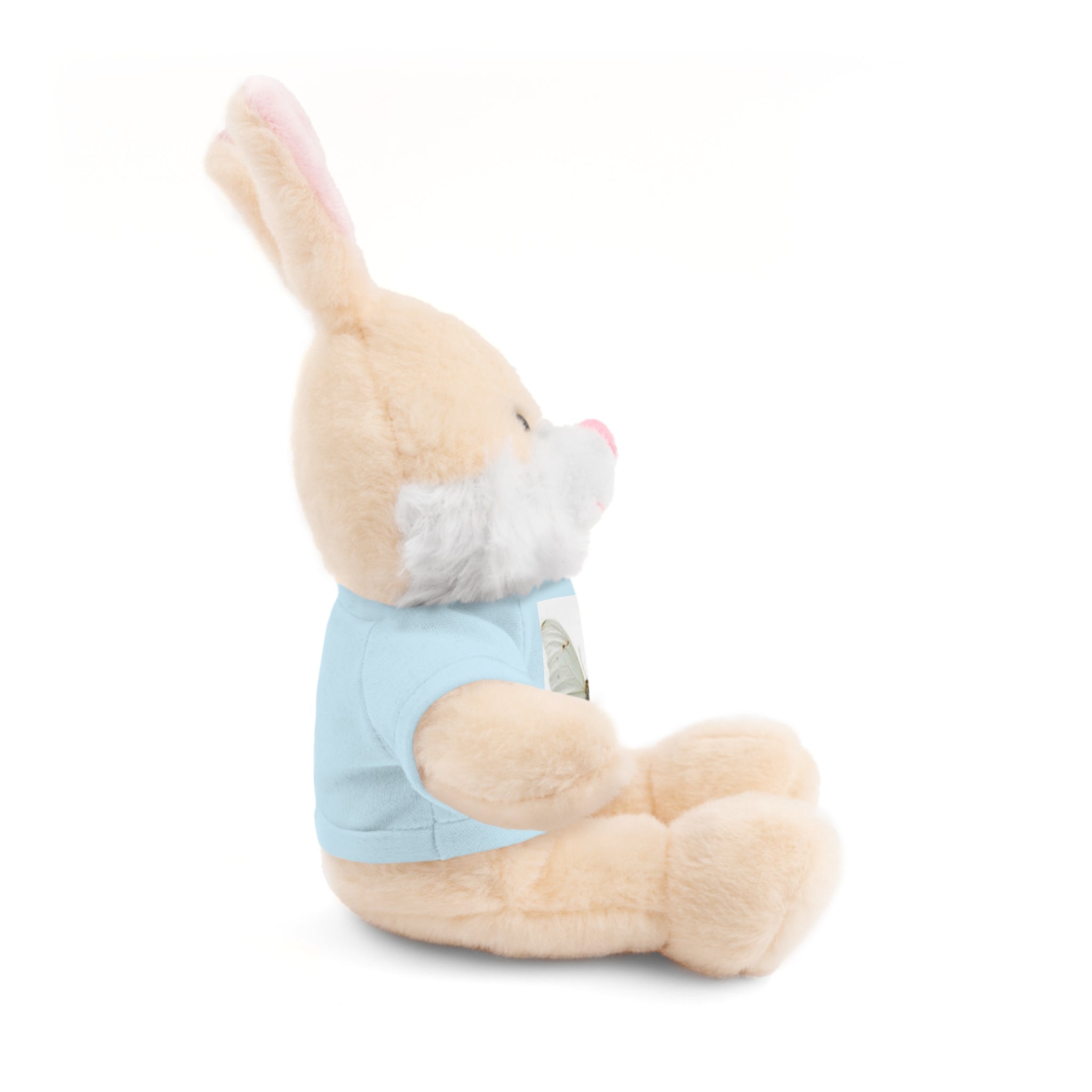 Plush Teddy Bear with Butterfly Tee — Soft Stuffed Animal Gift