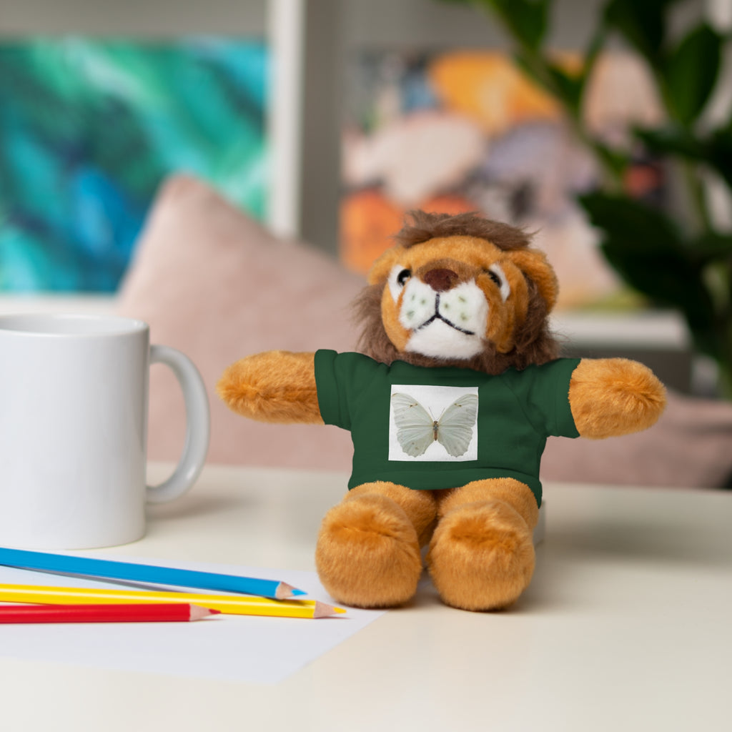 Plush Teddy Bear with Butterfly Tee — Soft Stuffed Animal Gift