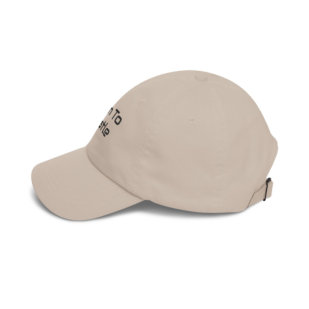 Born to Hustle Dad Cap – Embroidered Motivational Baseball Hat