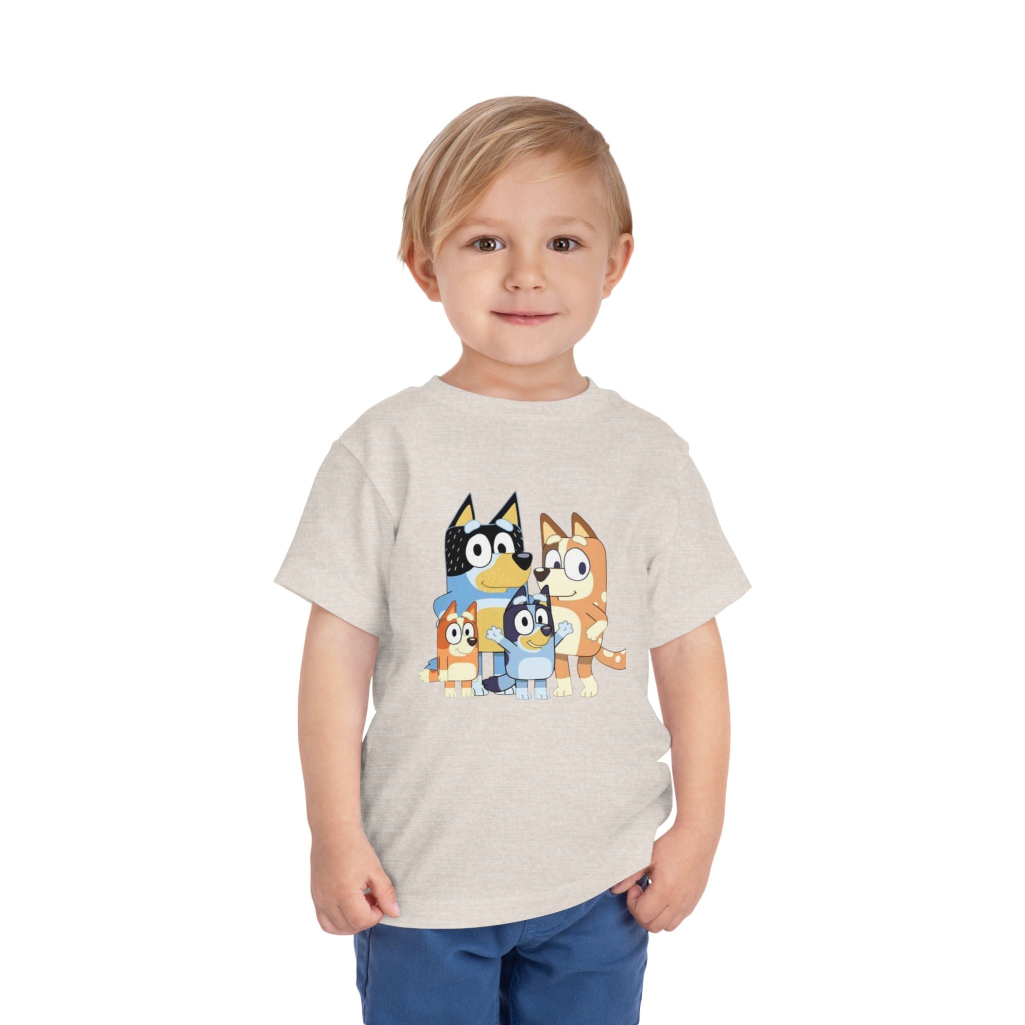 Toddler Tee — Cute Cartoon Bluey Family Kids Shirt