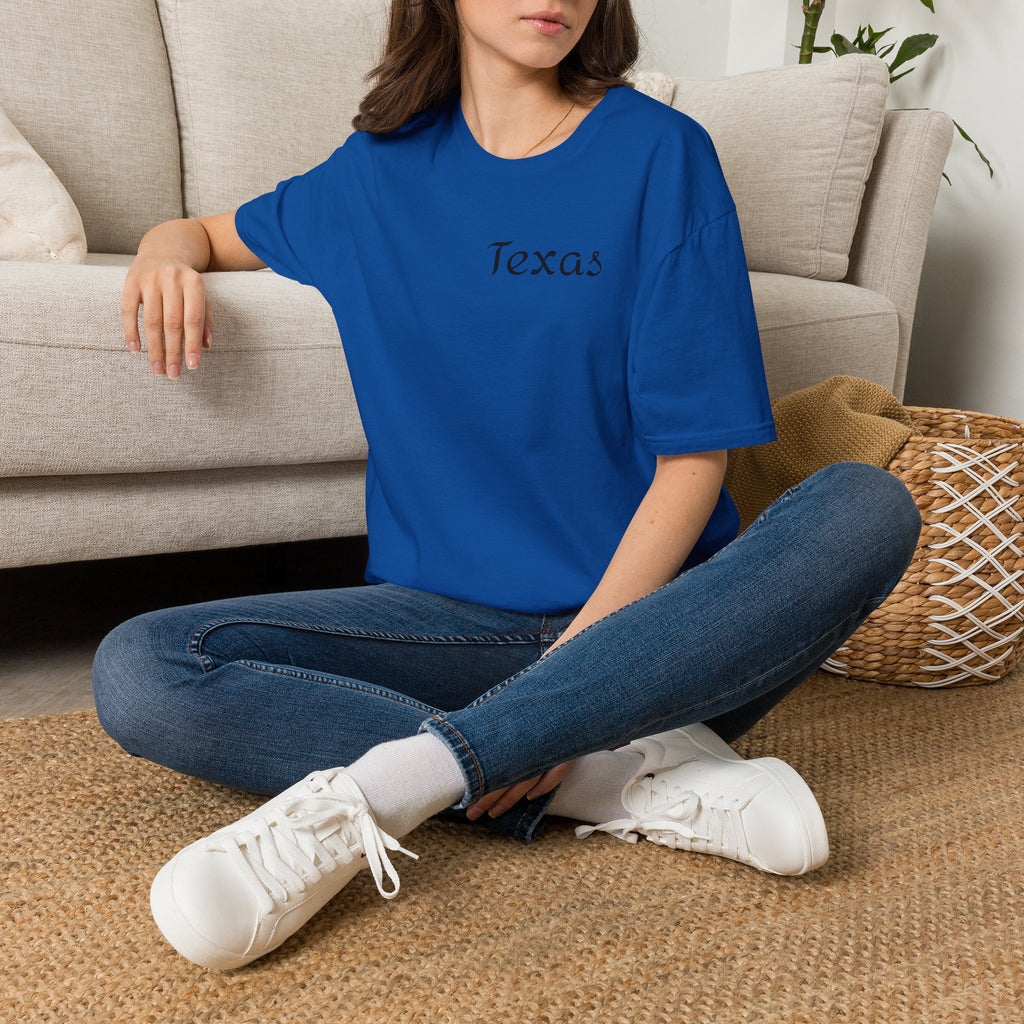 Texas Script T-Shirt — Minimal State Pride Tee