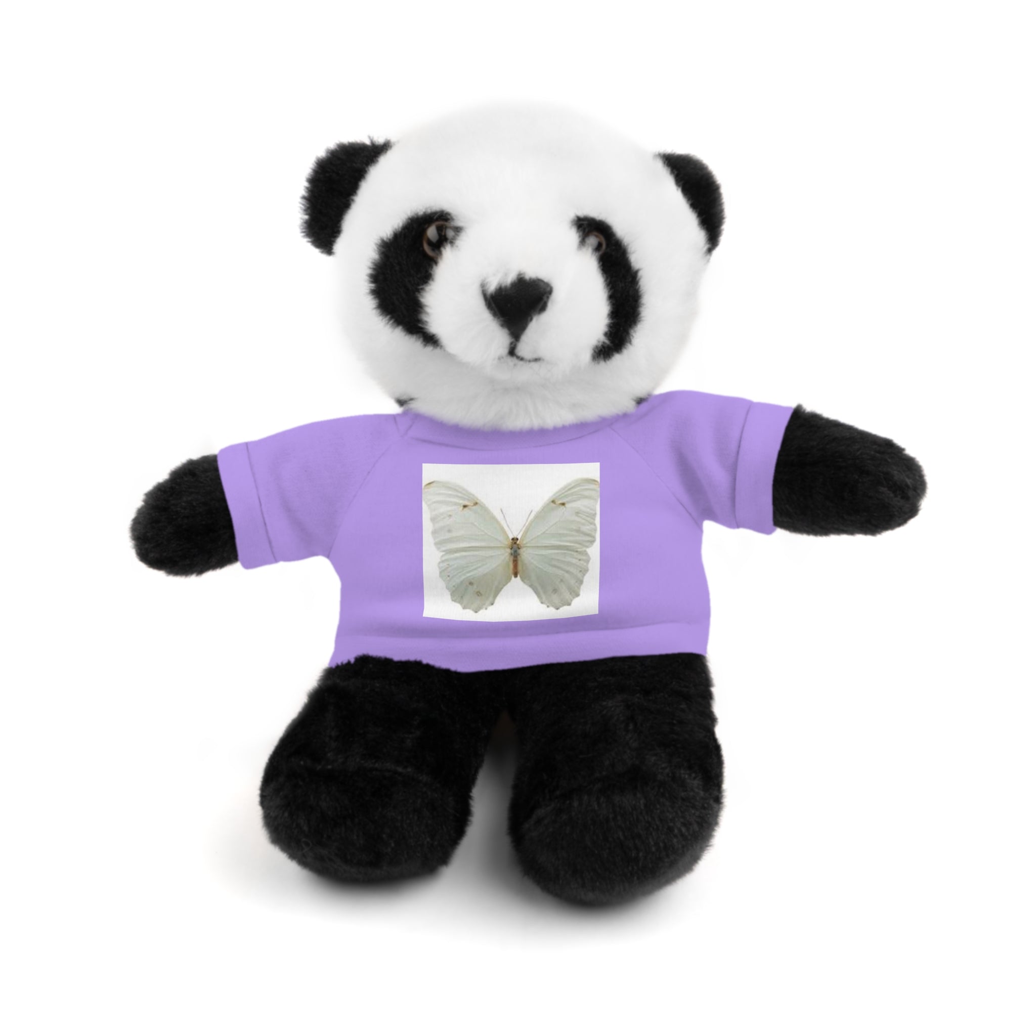 Plush Teddy Bear with Butterfly Tee — Soft Stuffed Animal Gift
