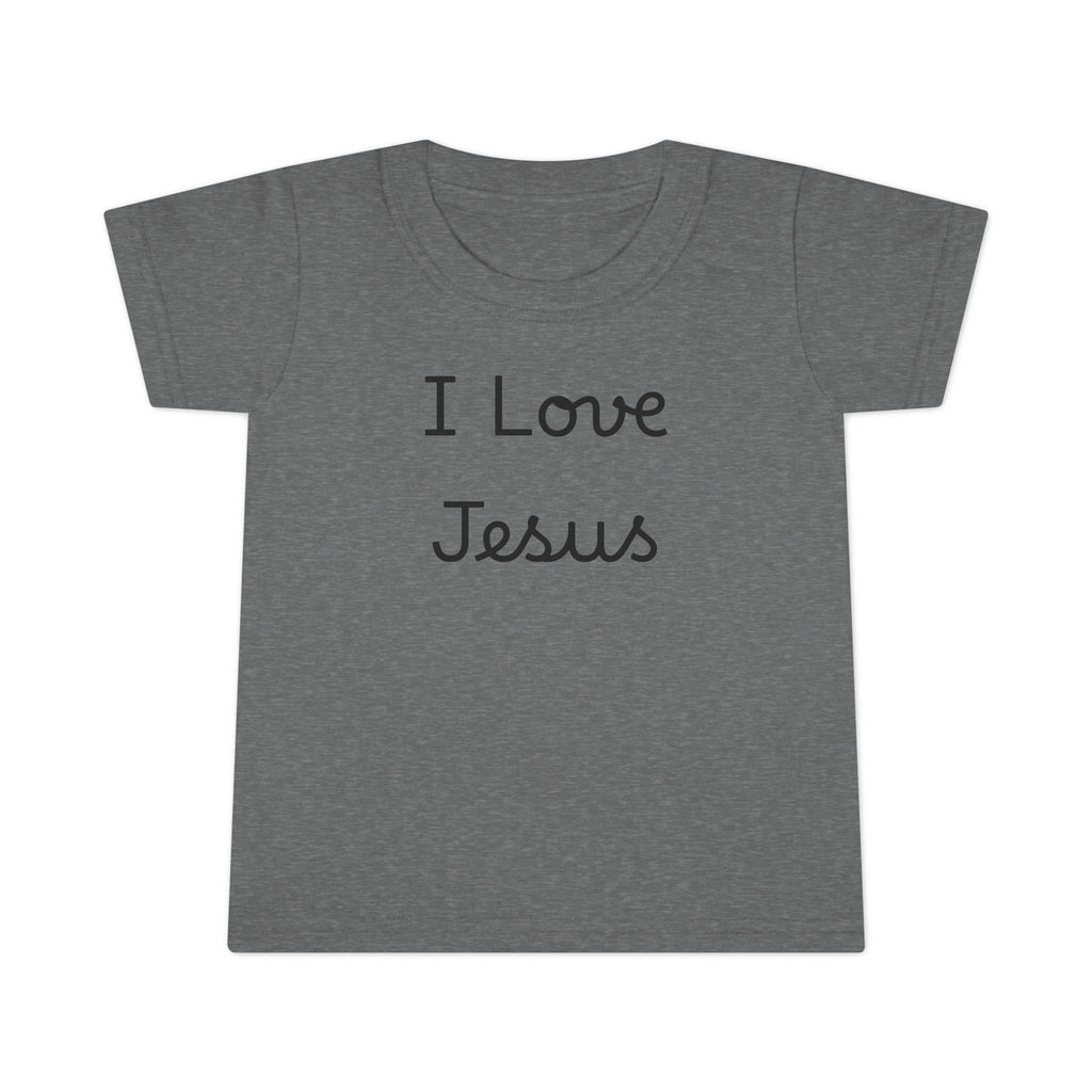 I Love Jesus Toddler T-Shirt — Christian Baby Tee, Religious Kids Apparel