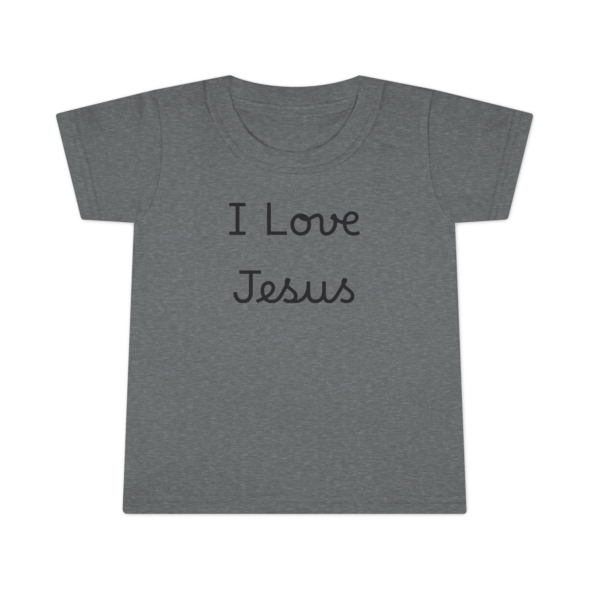 I Love Jesus Toddler T-Shirt — Christian Baby Tee, Religious Kids Apparel