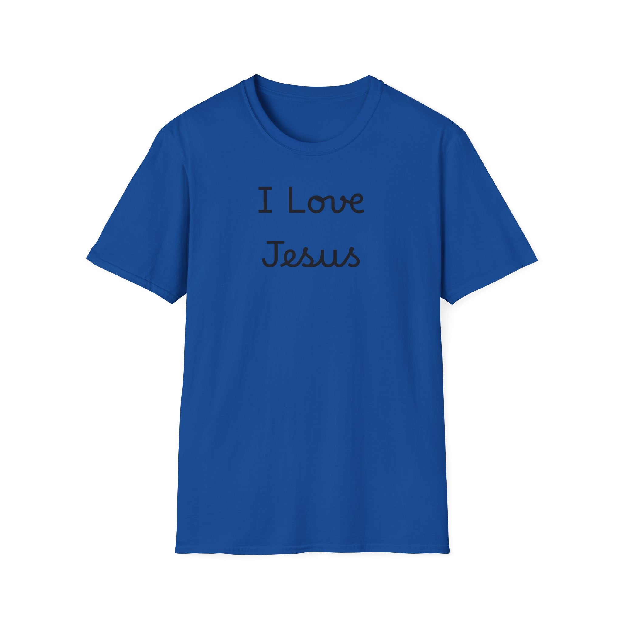 I Love Jesus T-Shirt — Simple Script Faith Tee