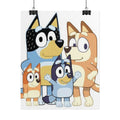 Bluey Family Poster – Rolled Kids Room Wall Art