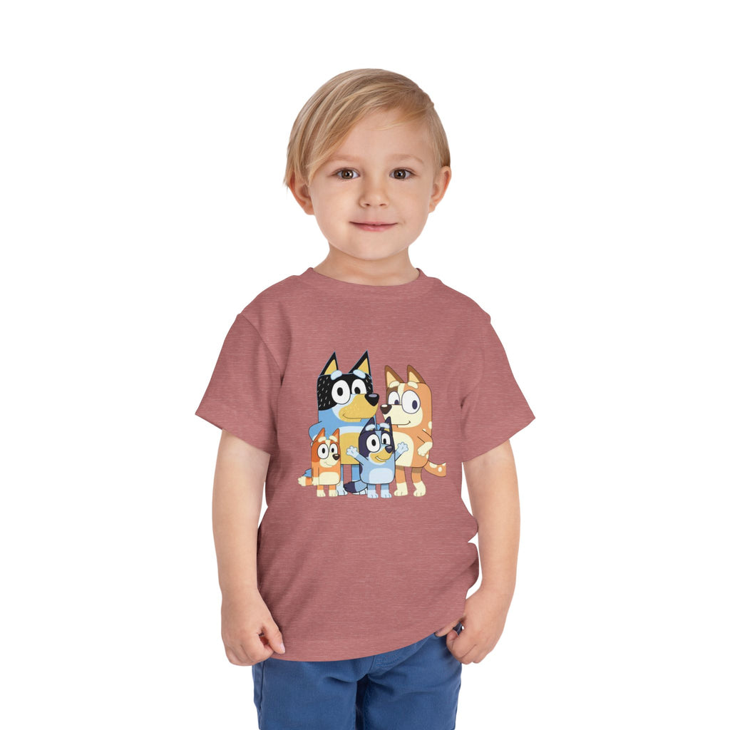 Toddler Tee — Cute Cartoon Bluey Family Kids Shirt