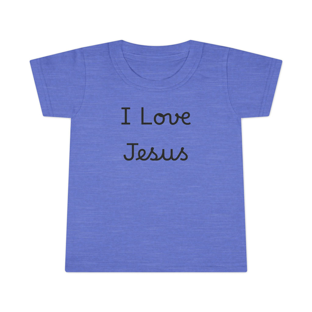 I Love Jesus Toddler T-Shirt — Christian Baby Tee, Religious Kids Apparel