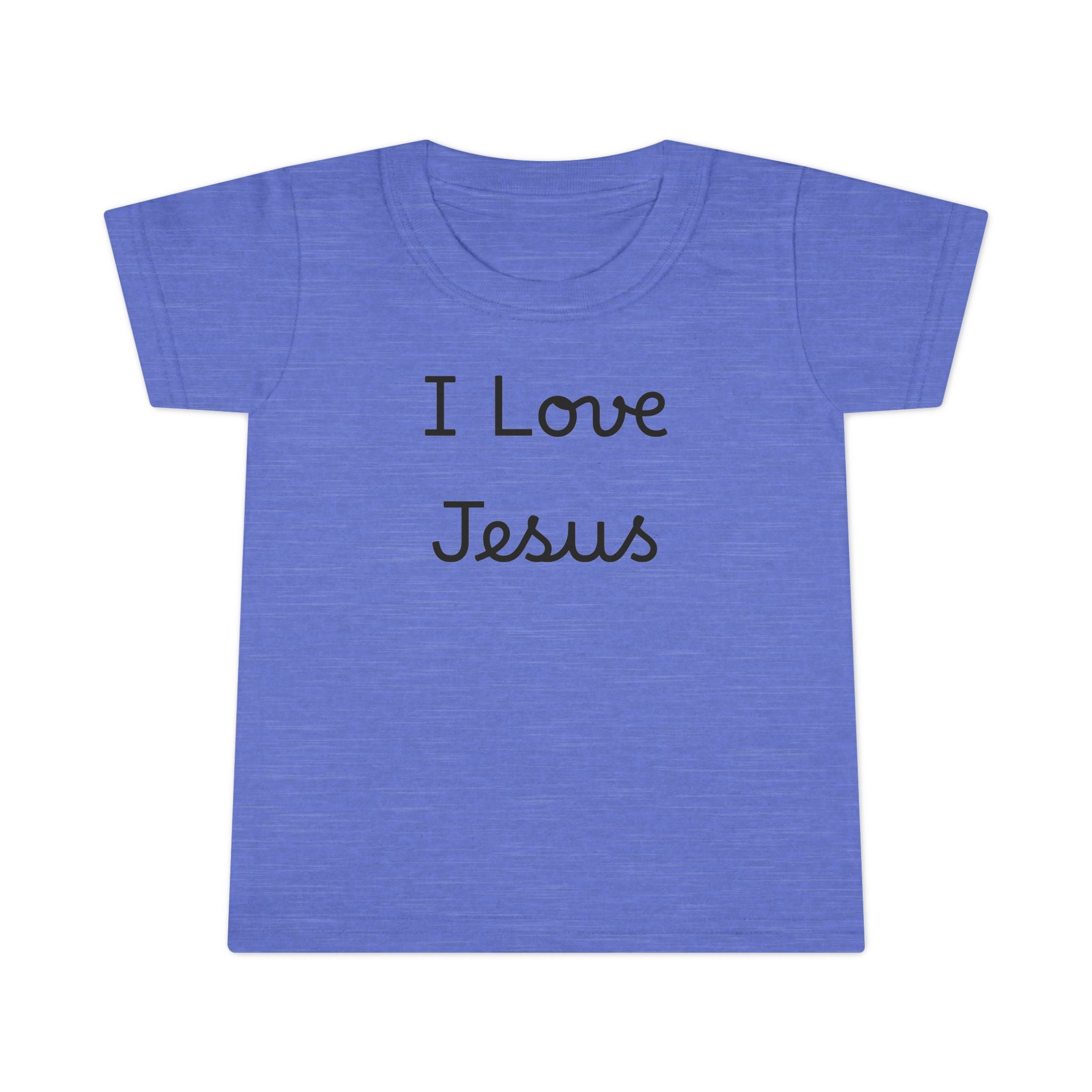 I Love Jesus Toddler T-Shirt — Christian Baby Tee, Religious Kids Apparel