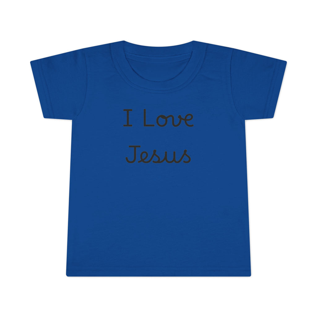 I Love Jesus Toddler T-Shirt — Christian Baby Tee, Religious Kids Apparel