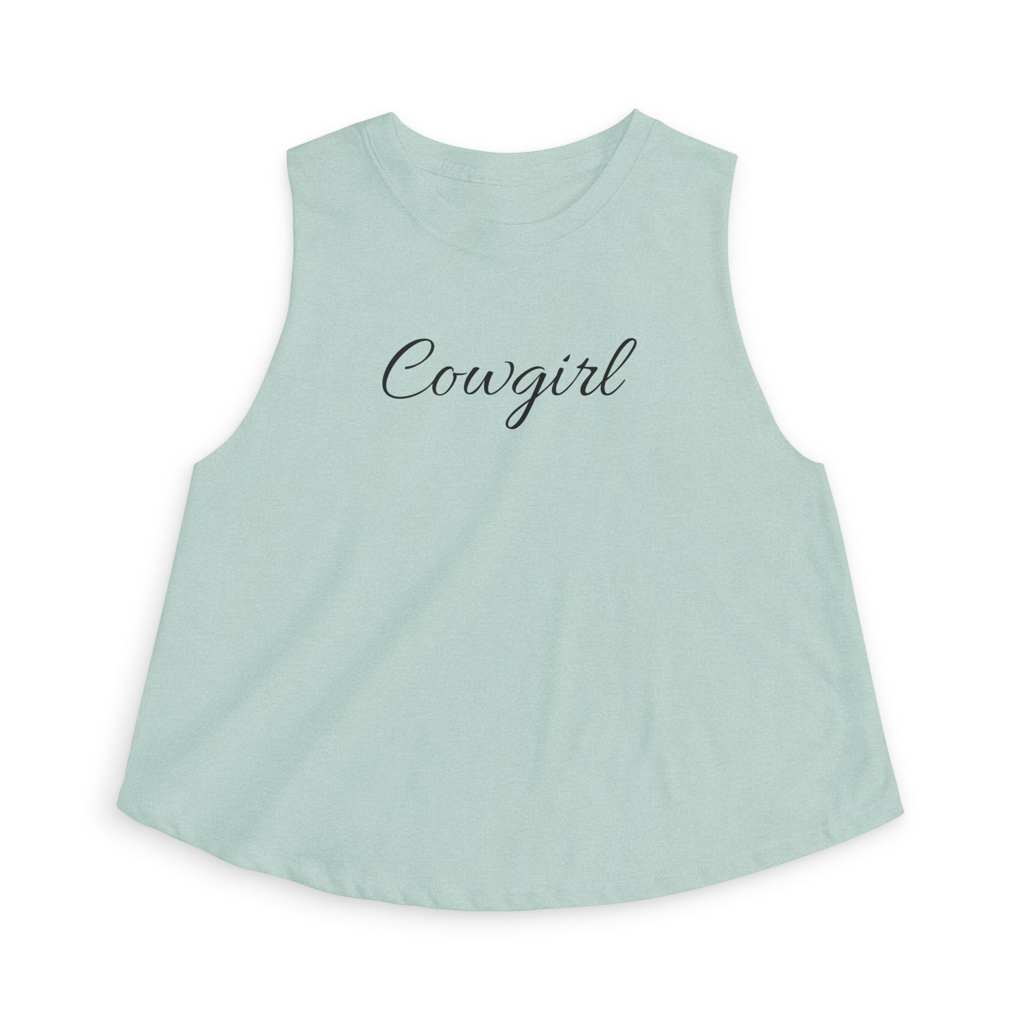 Cowgirl Crop Top — Women's Western Script Tank