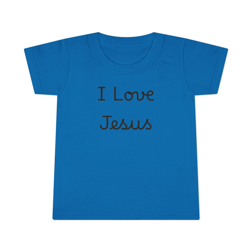 I Love Jesus Toddler T-Shirt — Christian Baby Tee, Religious Kids Apparel