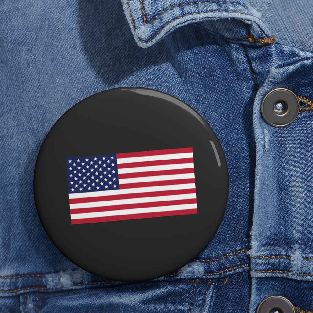 American Flag Pin Button — USA Patriot Lapel Pin for Jackets, Hats & Backpacks