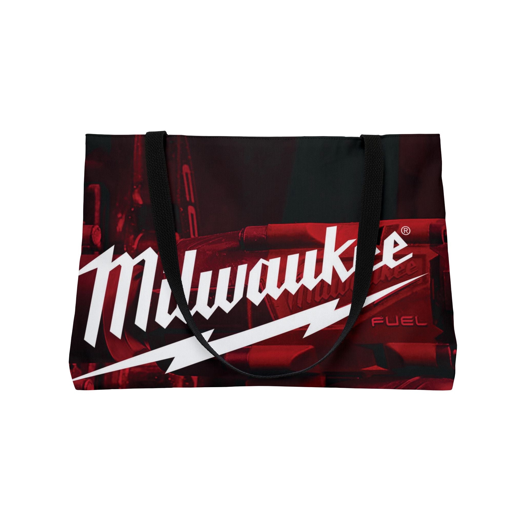 Milwaukee Vintage Bolt Weekender Tote Bag — Retro Mechanic Tool Logo Travel Tote