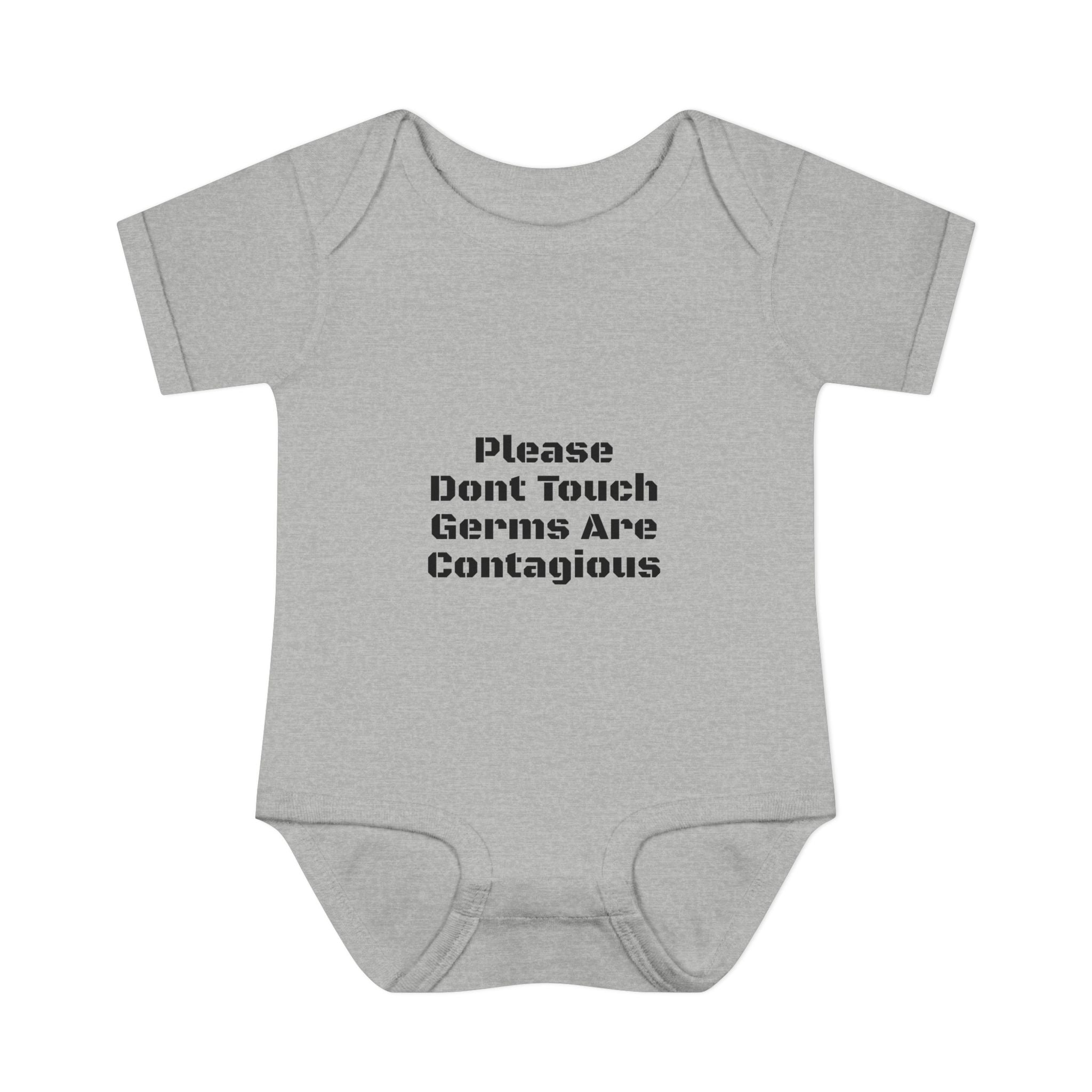 Infant Bodysuit - "Please Don’t Touch Germs Are Contagious" Funny Baby Onesie