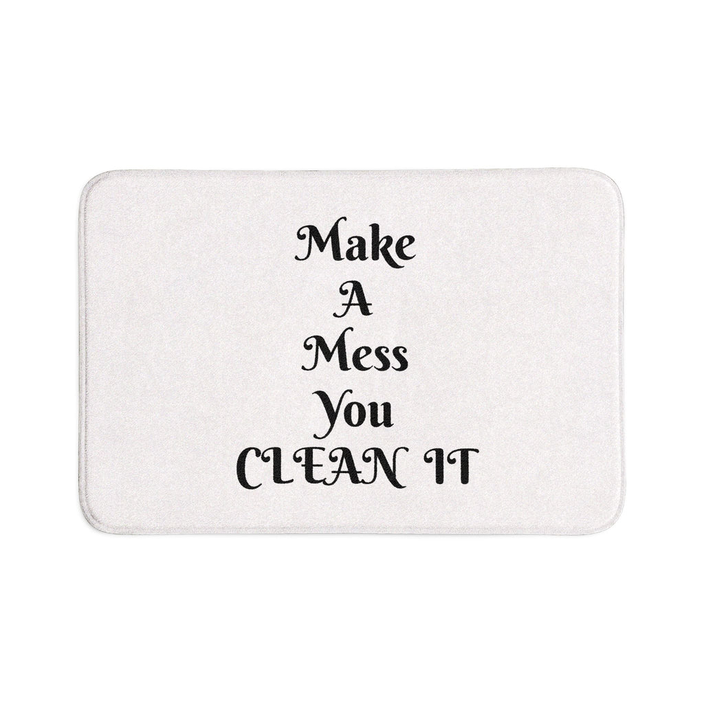 Bath Mat Set — Funny ‘Put The Seat DOWN’ & ‘Aim Correctly Into Toilet’ 3-Piece Bathroom Rug Set