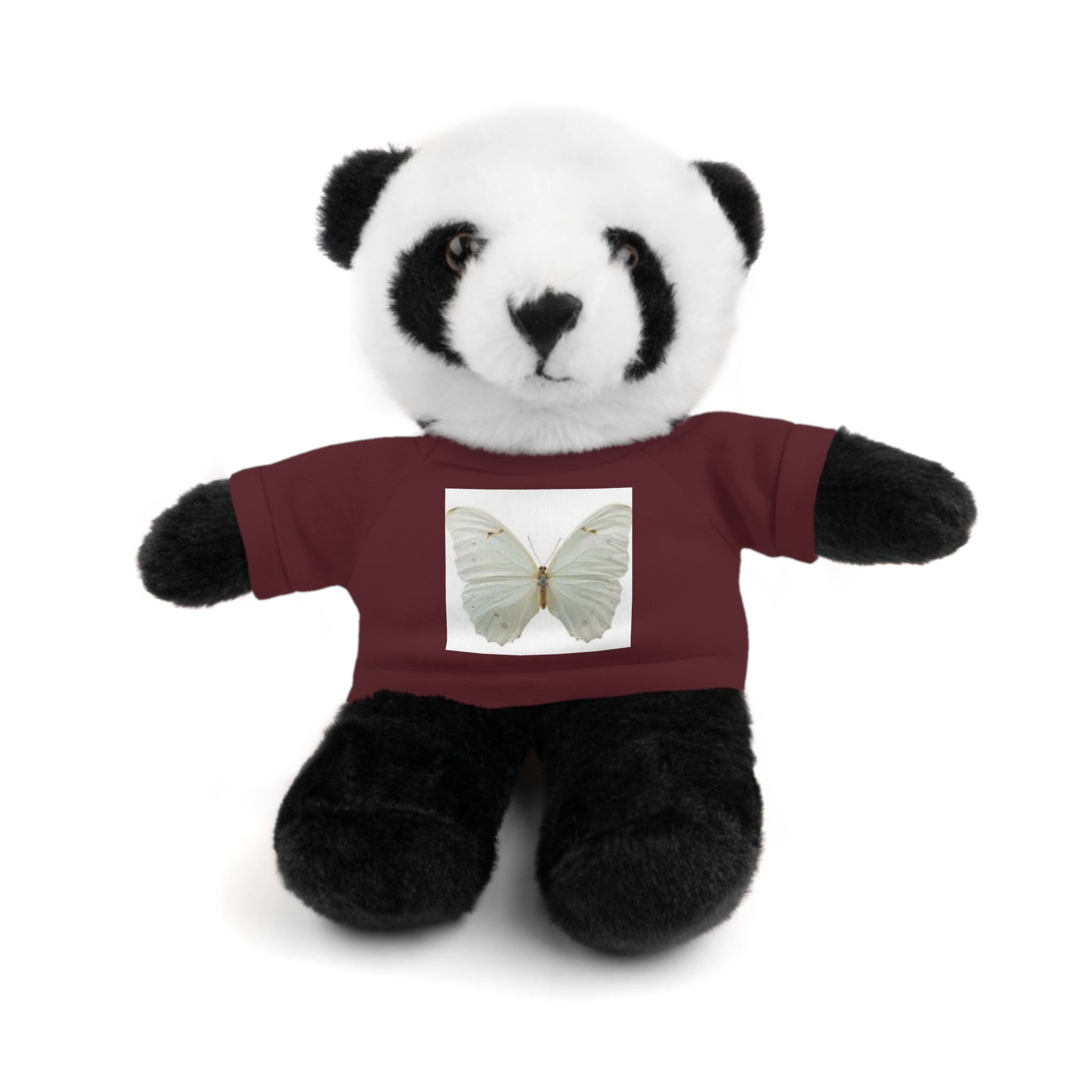 Plush Teddy Bear with Butterfly Tee — Soft Stuffed Animal Gift