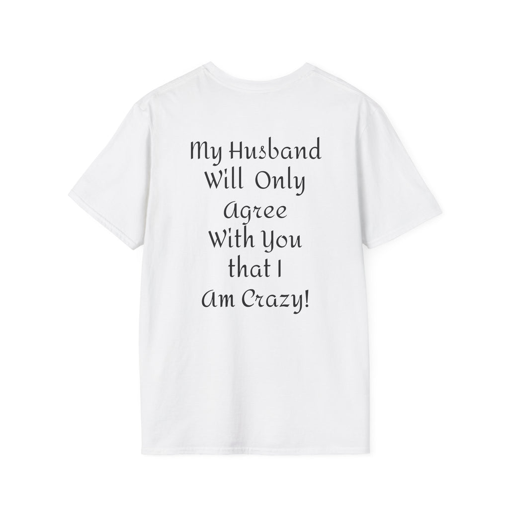 Crazy Script Tee — Minimal Script Graphic T‑Shirt