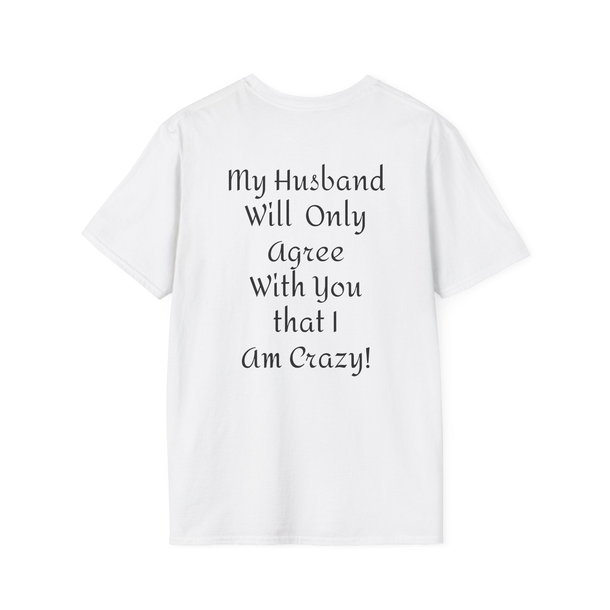 Crazy Script Tee — Minimal Script Graphic T‑Shirt