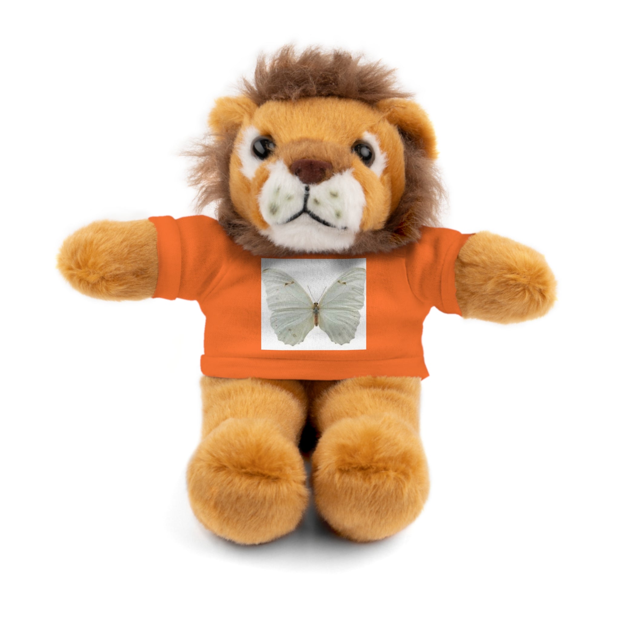 Plush Teddy Bear with Butterfly Tee — Soft Stuffed Animal Gift