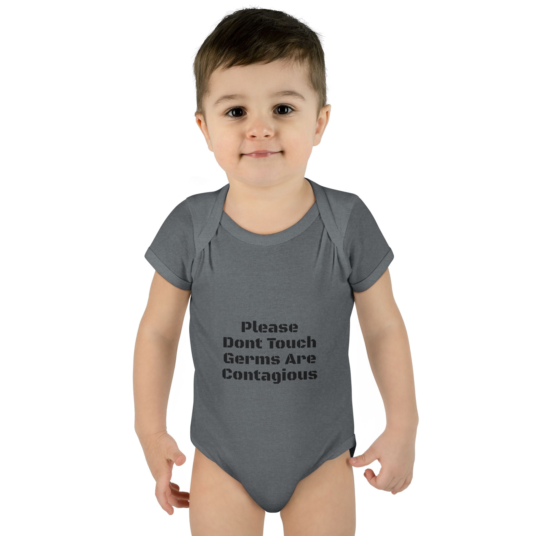 Infant Bodysuit - "Please Don’t Touch Germs Are Contagious" Funny Baby Onesie