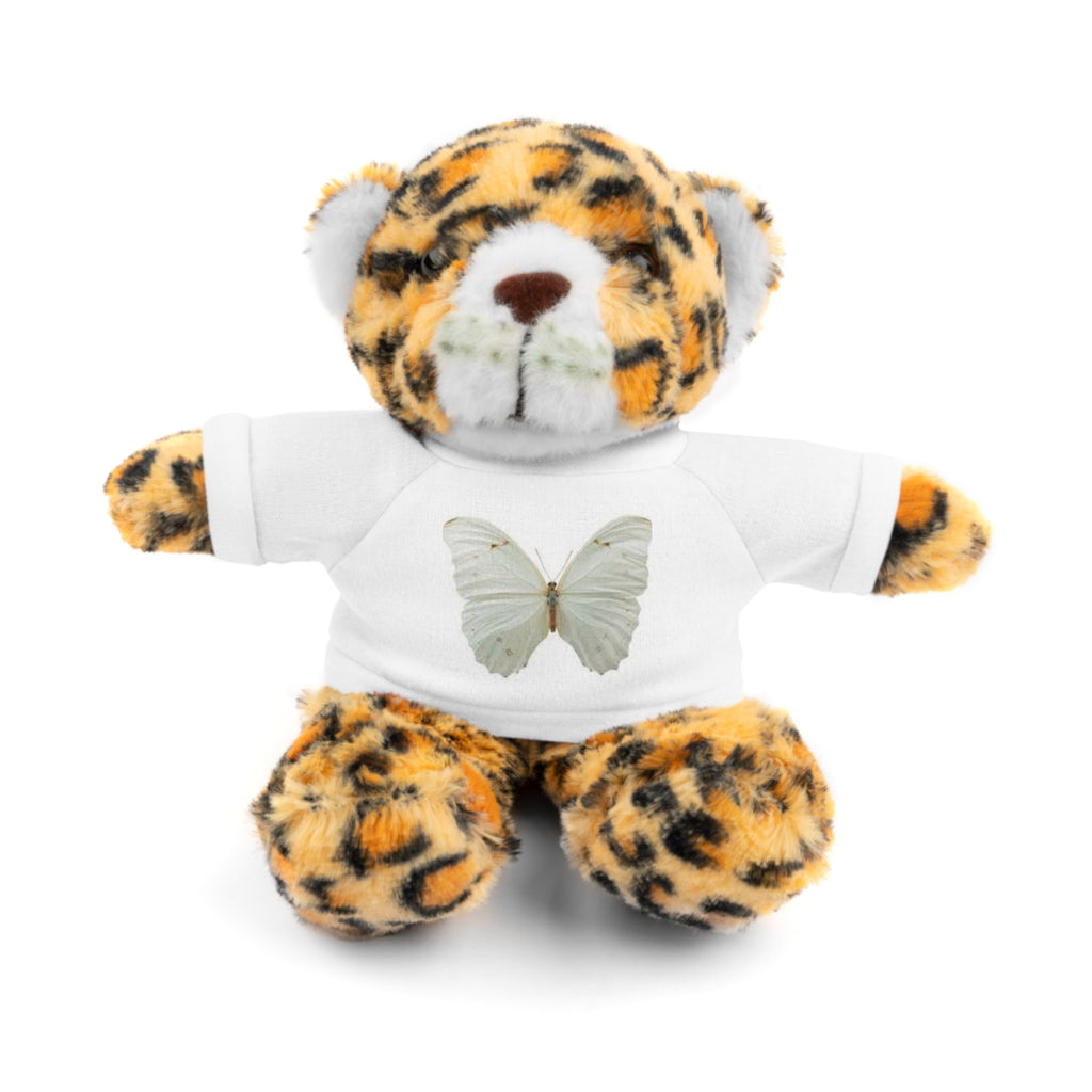 Plush Teddy Bear with Butterfly Tee — Soft Stuffed Animal Gift