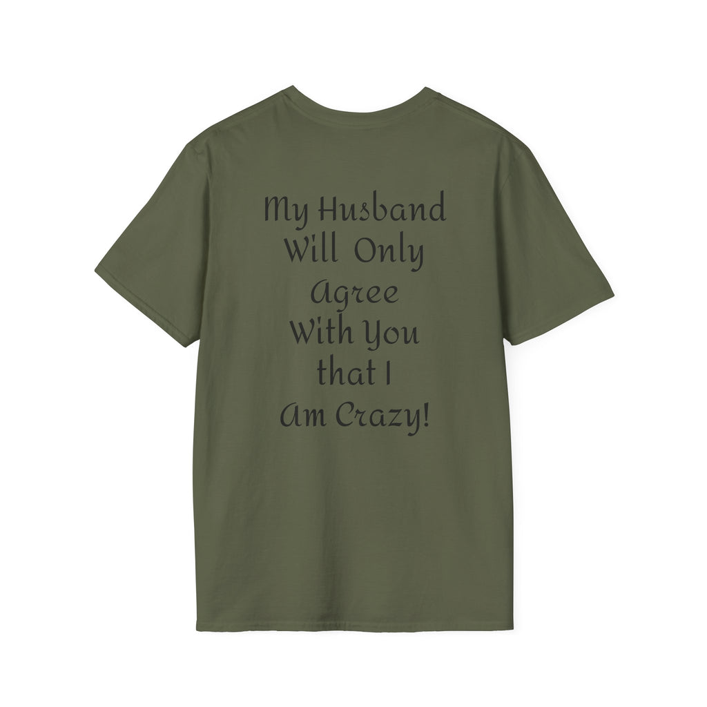 Crazy Script Tee — Minimal Script Graphic T‑Shirt
