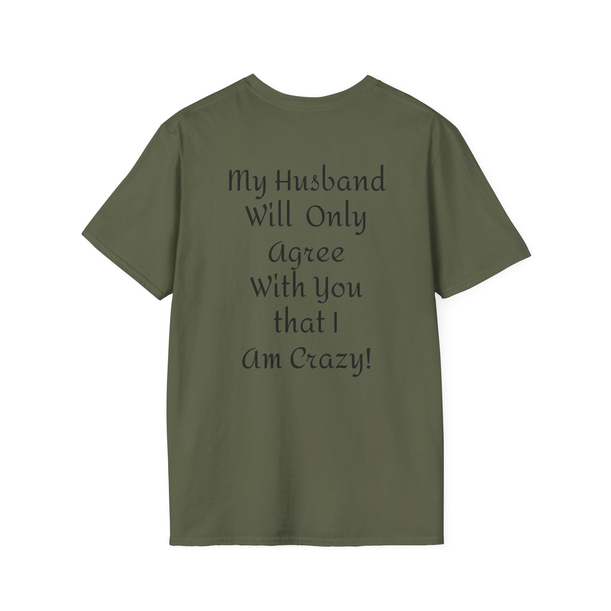 Crazy Script Tee — Minimal Script Graphic T‑Shirt
