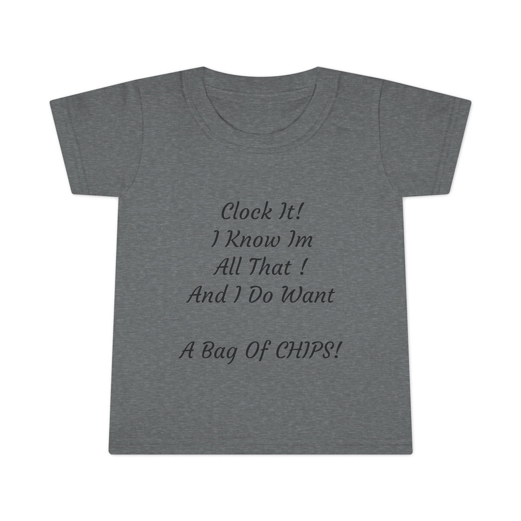 Toddler T-Shirt — Cute Script Quote Tee for Little Ones