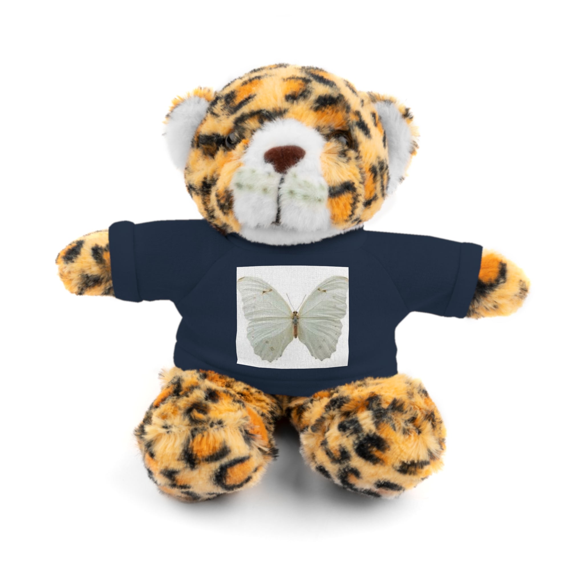 Plush Teddy Bear with Butterfly Tee — Soft Stuffed Animal Gift