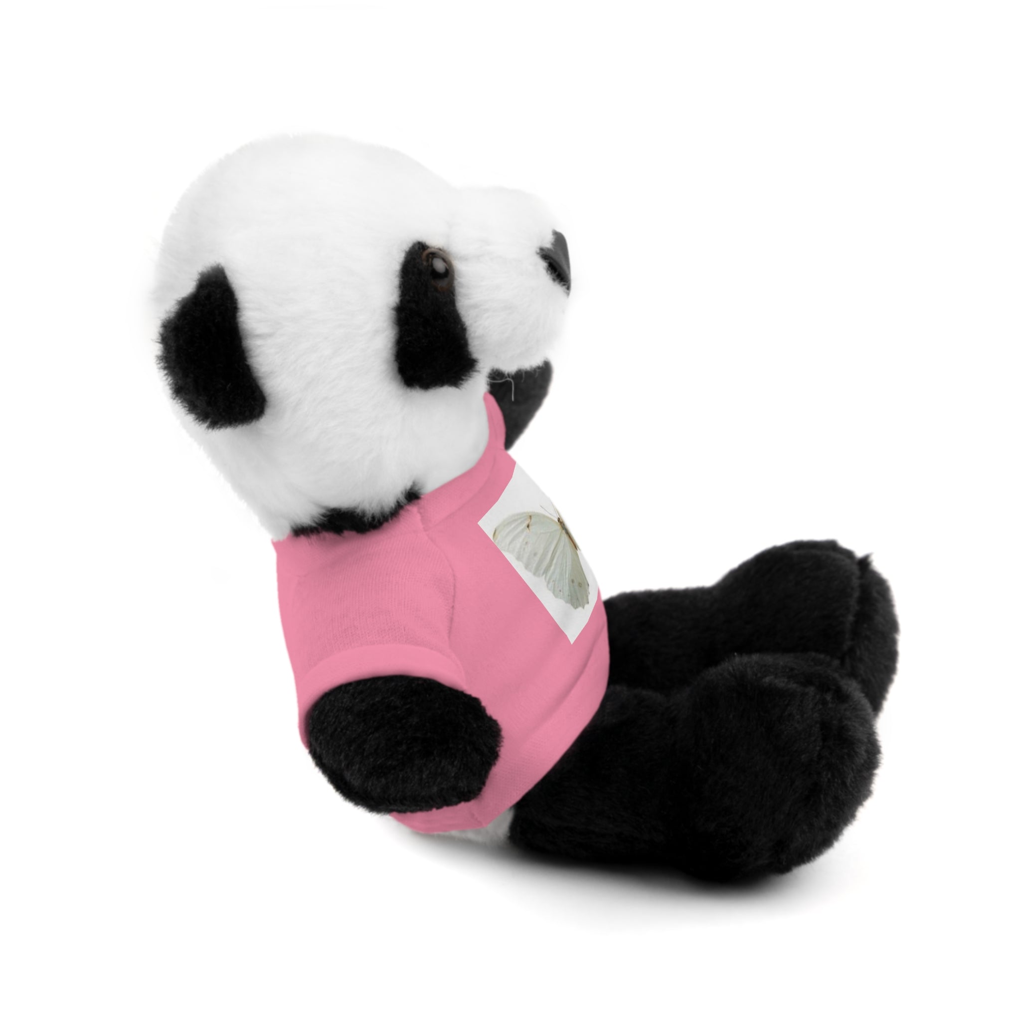 Plush Teddy Bear with Butterfly Tee — Soft Stuffed Animal Gift