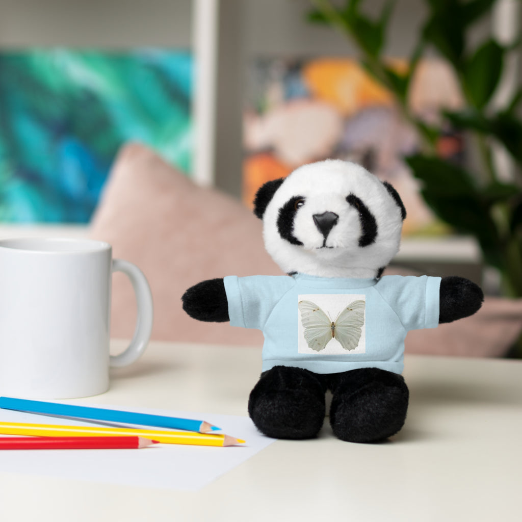 Plush Teddy Bear with Butterfly Tee — Soft Stuffed Animal Gift