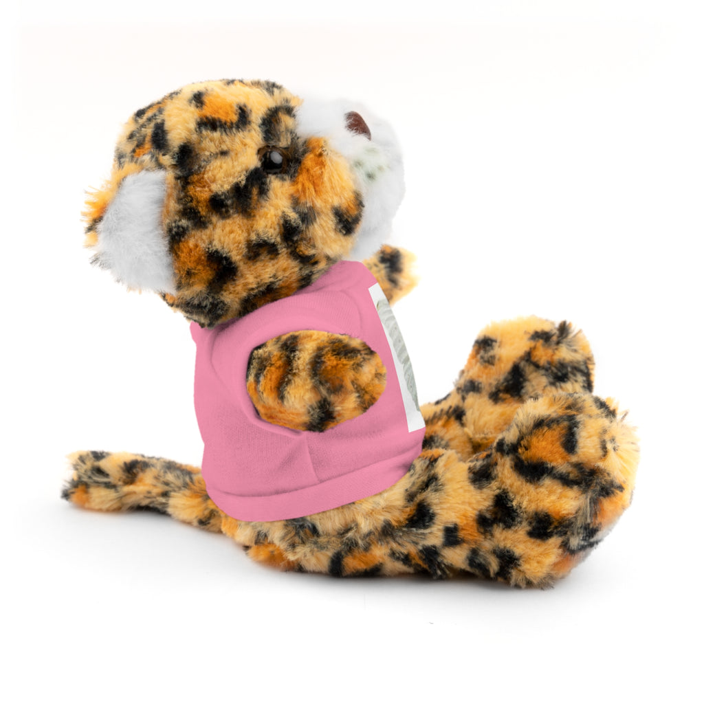 Plush Teddy Bear with Butterfly Tee — Soft Stuffed Animal Gift