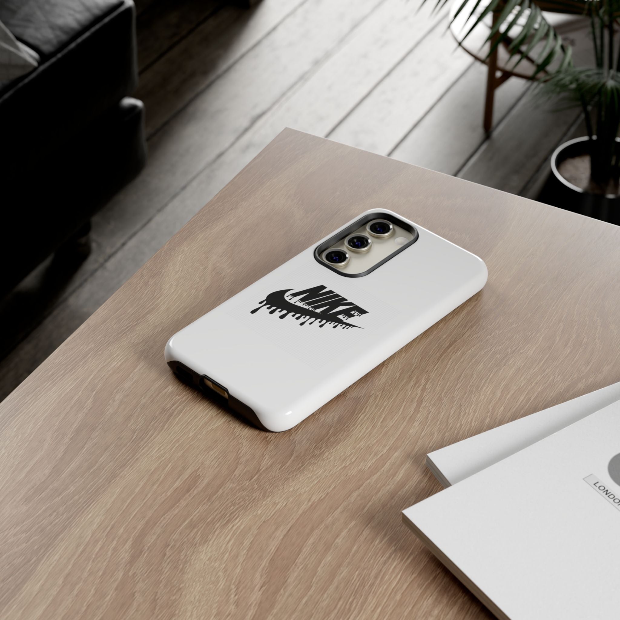 Phone Case — Dripping Nike Swoosh Graphic Tough Protective Case