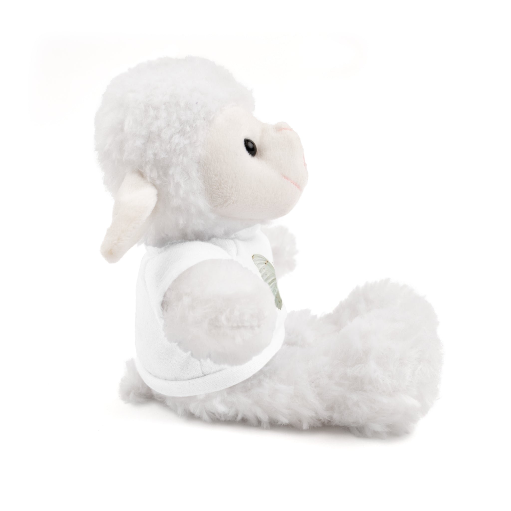 Plush Teddy Bear with Butterfly Tee — Soft Stuffed Animal Gift