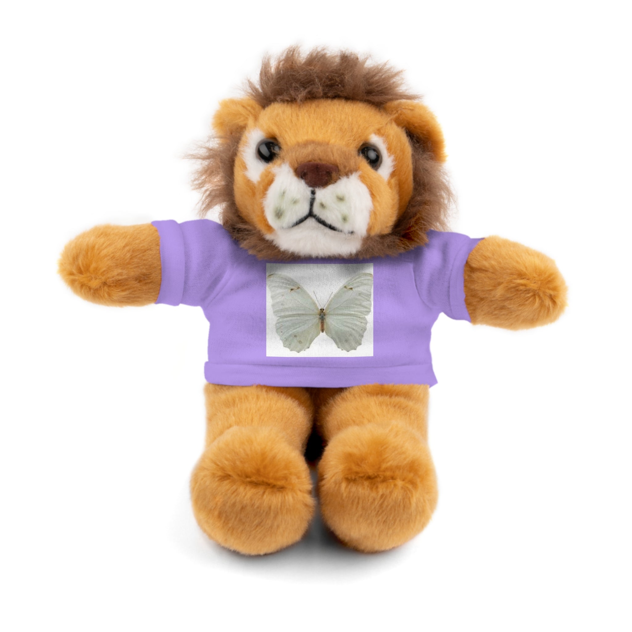 Plush Teddy Bear with Butterfly Tee — Soft Stuffed Animal Gift
