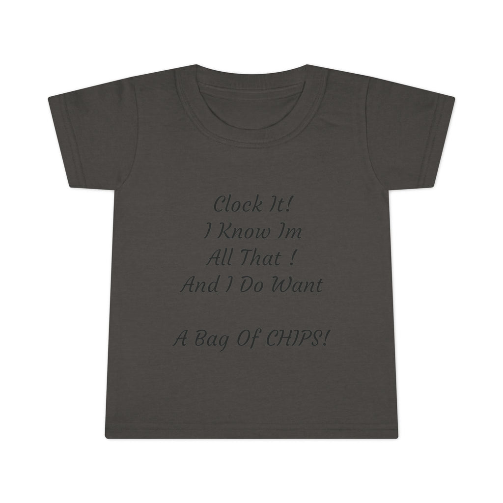 Toddler T-Shirt — Cute Script Quote Tee for Little Ones