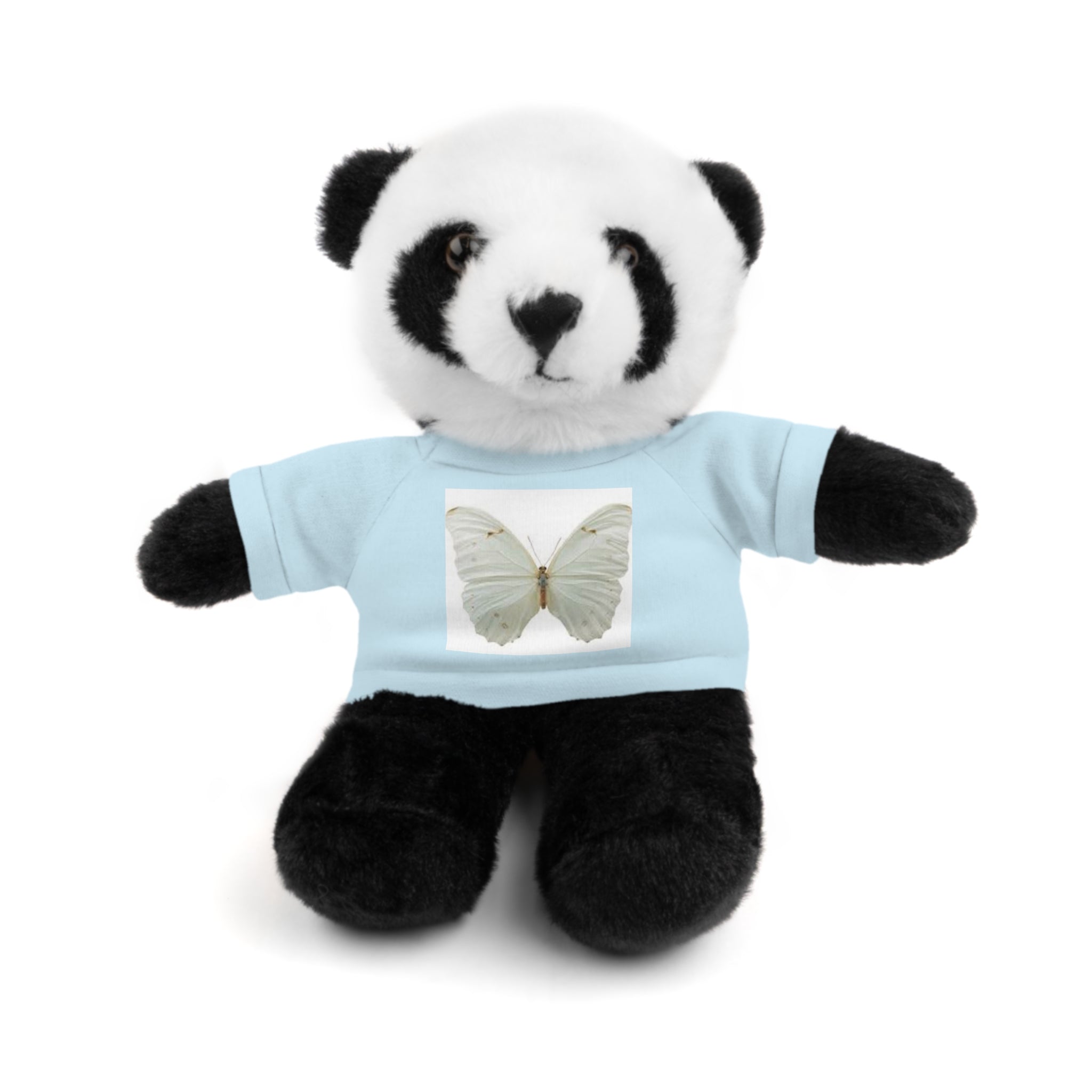 Plush Teddy Bear with Butterfly Tee — Soft Stuffed Animal Gift