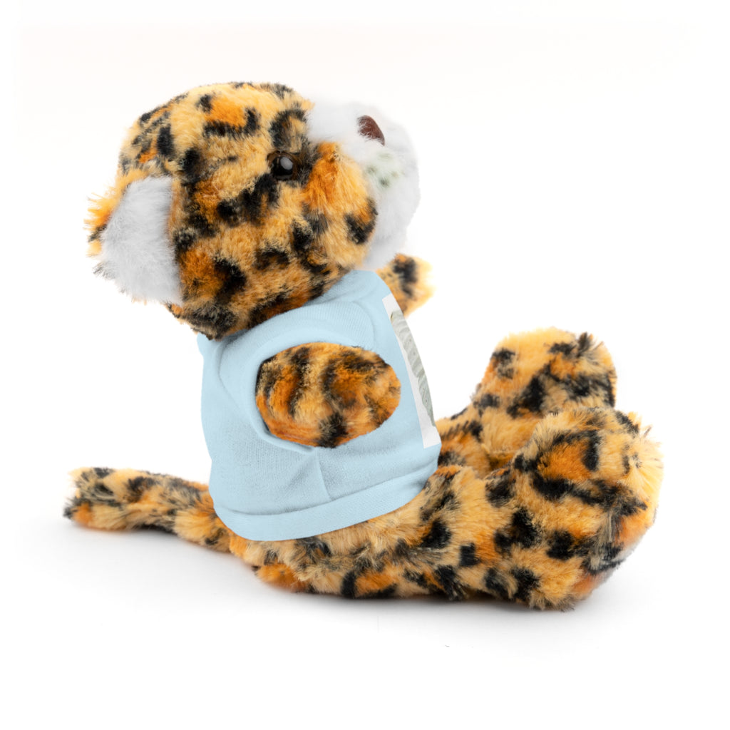 Plush Teddy Bear with Butterfly Tee — Soft Stuffed Animal Gift