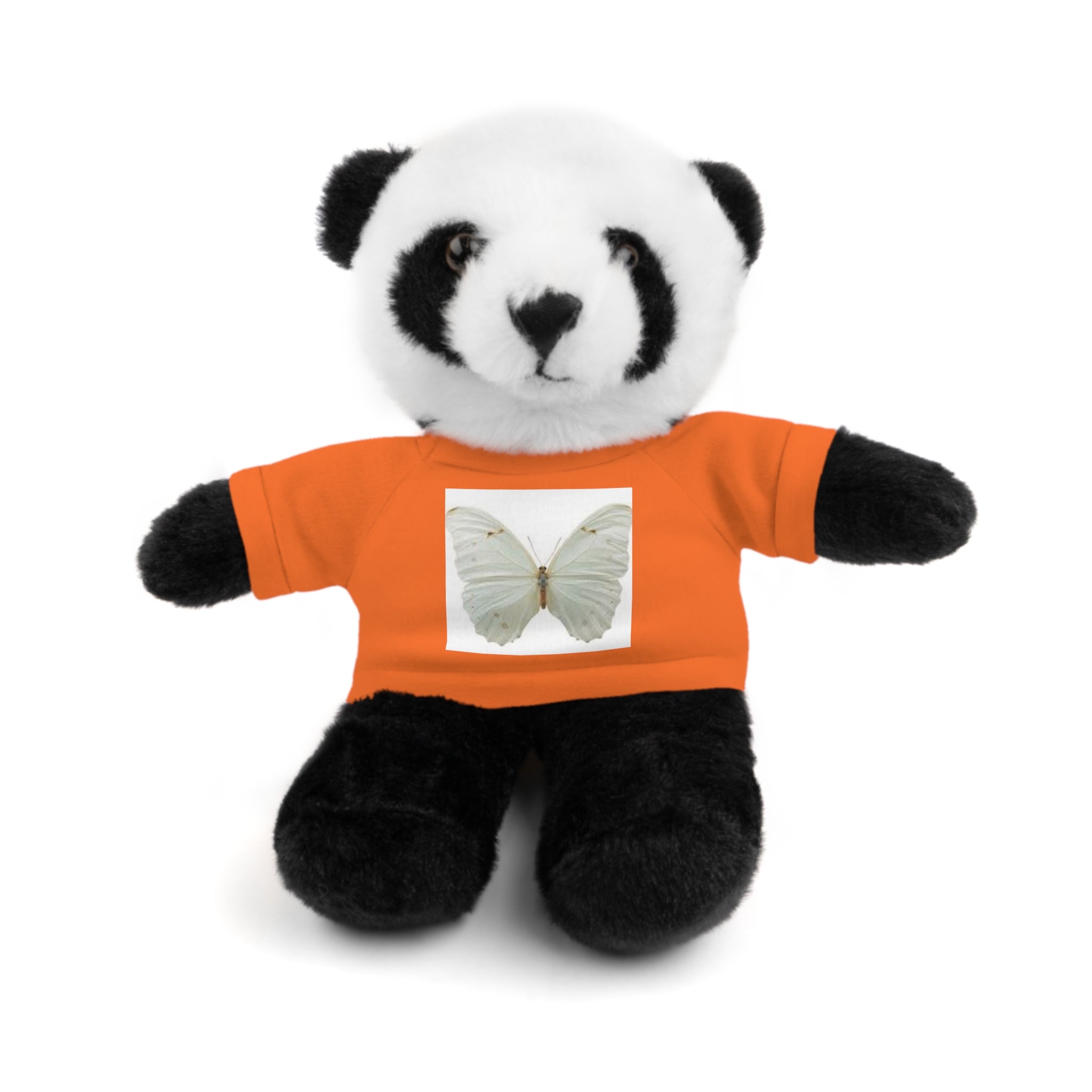 Plush Teddy Bear with Butterfly Tee — Soft Stuffed Animal Gift