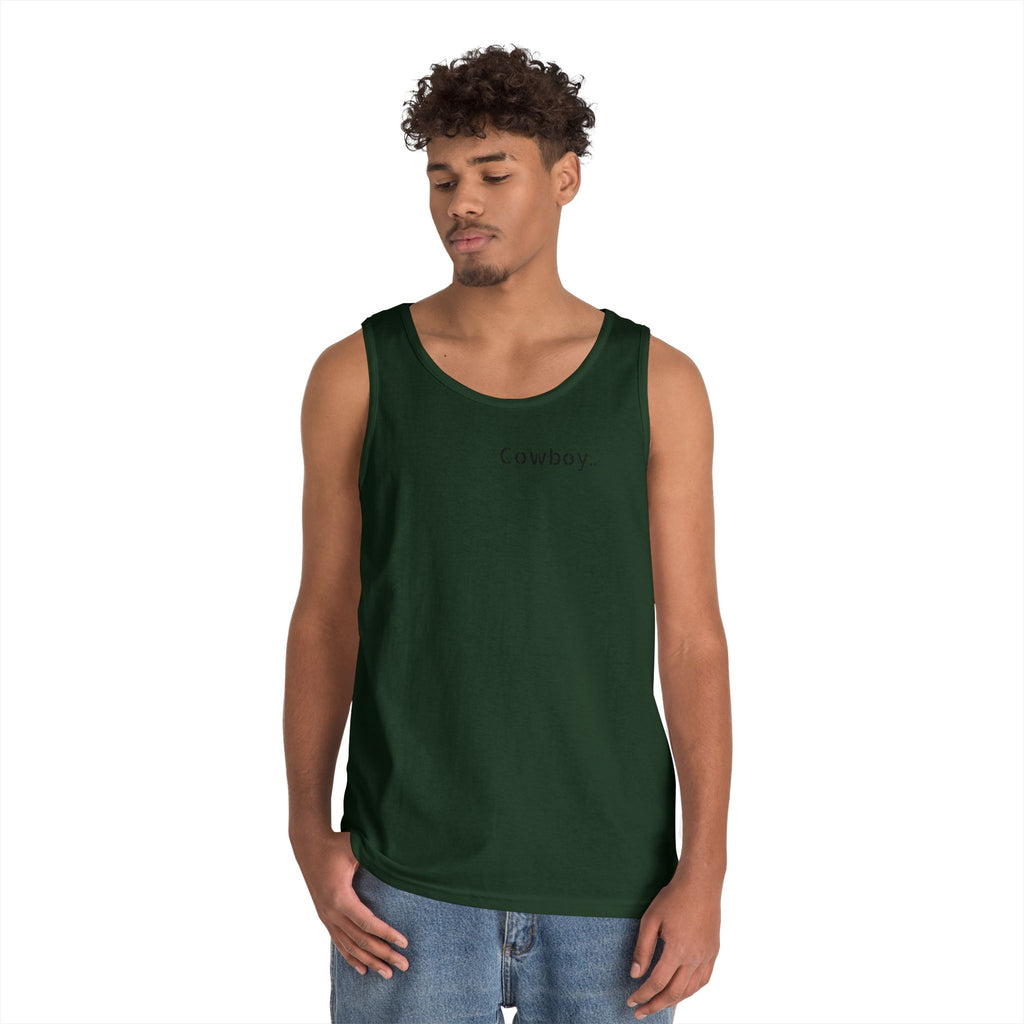 Cowboy Tank Top - "Cowboy" Front, "Cowboy Gone Wild" Back Graphic Tank