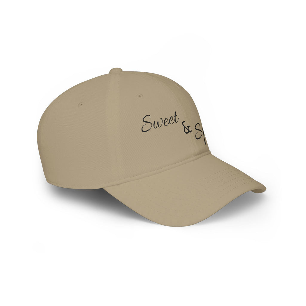 Sweet & Spicy Baseball Cap — Embroidered Tan Low-Profile Hat
