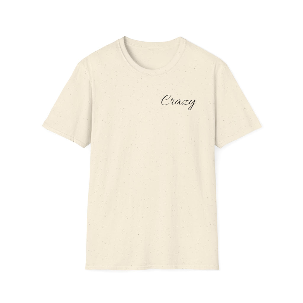 Crazy Script Tee — Minimal Script Graphic T‑Shirt